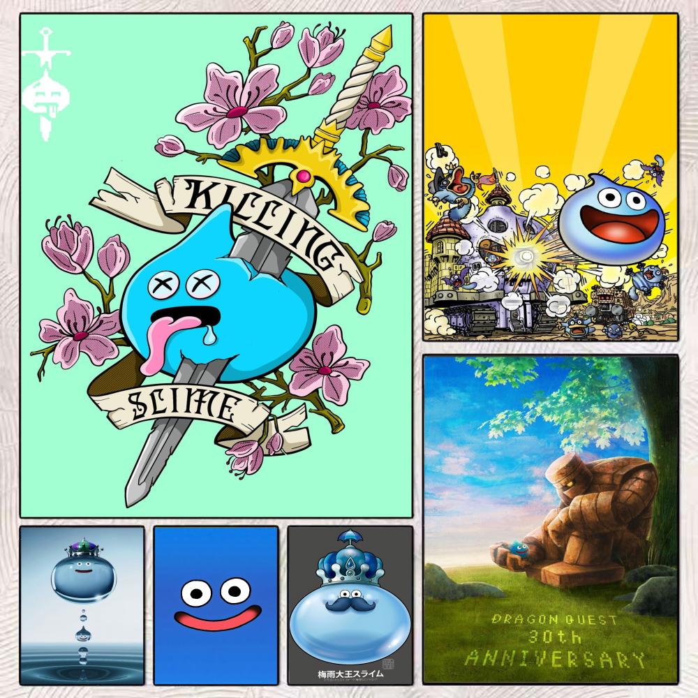 Office Quest - D-Dragon Quest Slime Poster Perfecte sticker