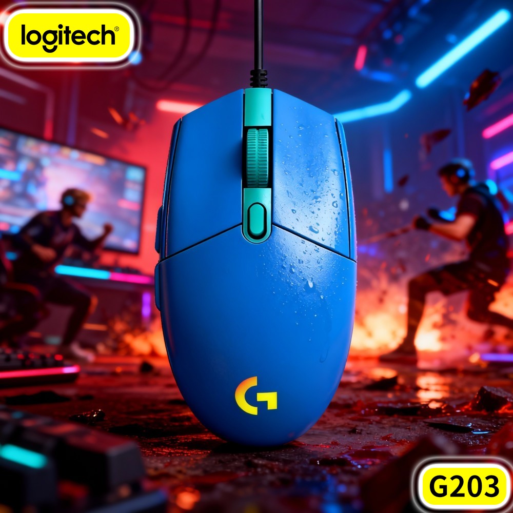 Logitech Mouse G203 - Logitech G203 Bedrade Gamingmuis Betrouwbare USB