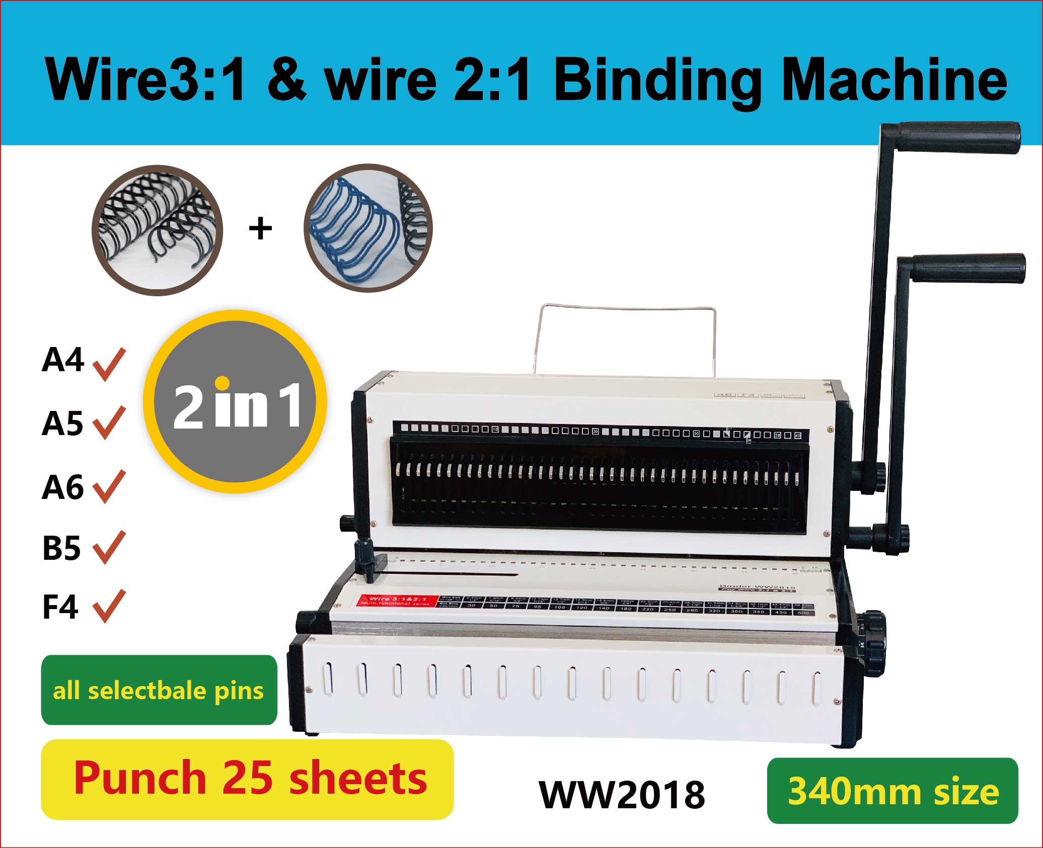 WW2018 Desktop Multifunctionel - Binding Machine Comb recensie en prijs